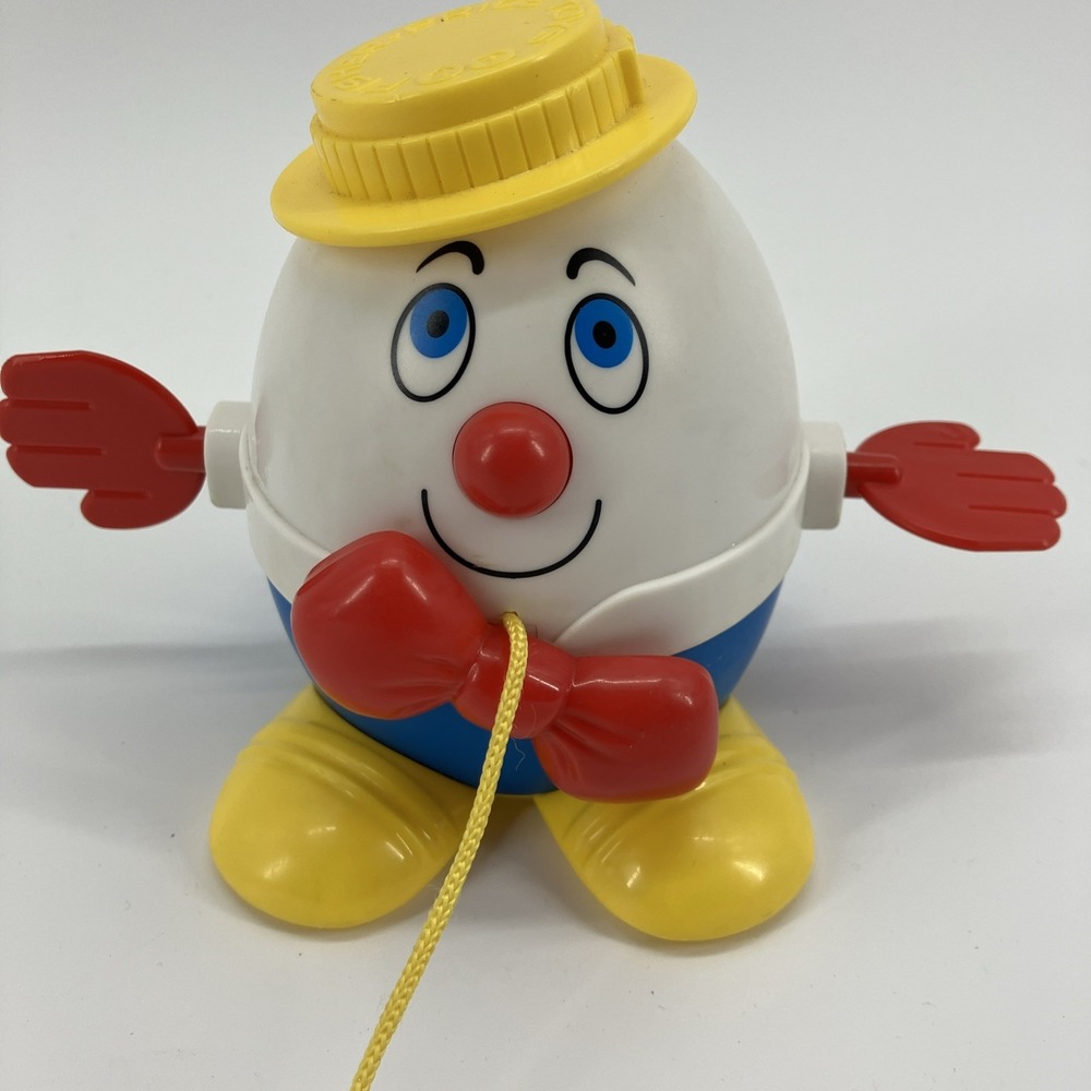 Vintage Fisher Price Humpty Dumpty Pull Toy #736 - Picture 2 of 6